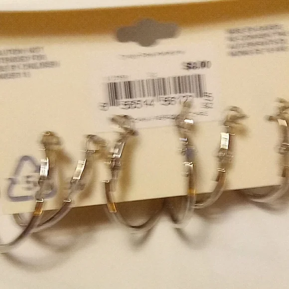 George Shiny Silver Hoop Earrings Collection - Picture 8 of 8